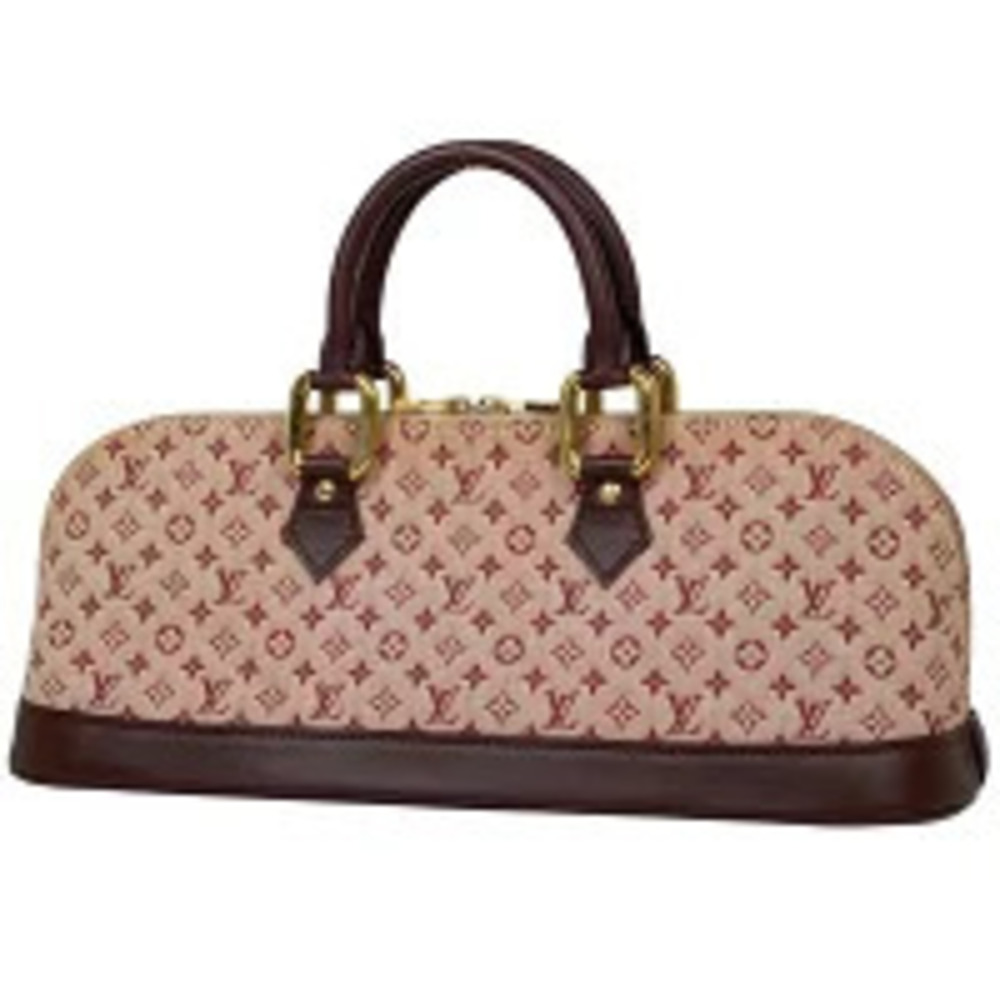 Louis Vuitton Alma Long Handbag Monogram Cerise Red